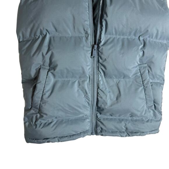 Weekday Dusty Blue Sleeveless Zip Up Layer Puffer Vest Women’s Size XS - Picture 7 of 13